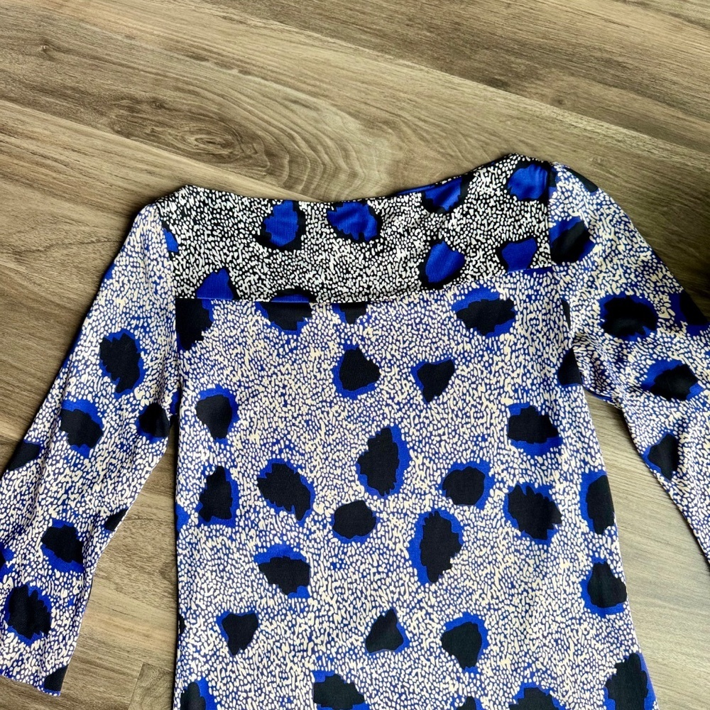 Diane von Furstenberg Ruri Cheetah Print Silk Shift Dress – Size 6‎ - Picture 5 of 12